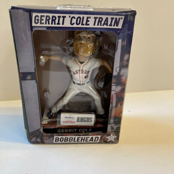 Gerrit' Cole Train Nolan Ryan Bobblehead - Picture 2 of 8